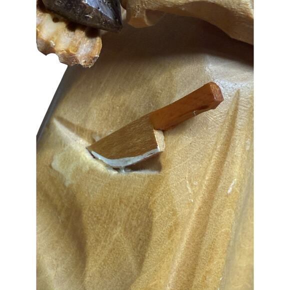 Vintage ANRI Figure Surgeon Cardiologist Wood Carving Handcrafted Italy Doctor - Picture 10 of 14